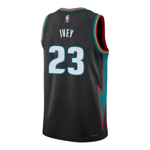 Maillot Homme Detroit Pistons Jaden Ivey City Edition 2025-26 Noir Swingman