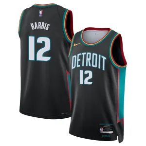 Maillot Homme Detroit Pistons Tobias Harris City Edition 2025-26 Noir Swingman