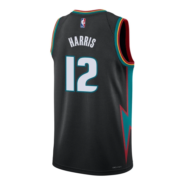 Maillot Homme Detroit Pistons Tobias Harris City Edition 2025-26 Noir Swingman