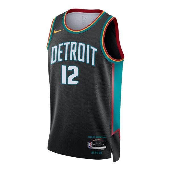 Maillot Homme Detroit Pistons Tobias Harris City Edition 2025-26 Noir Swingman