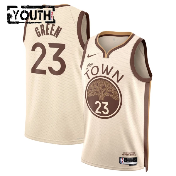 Maillot Enfant Golden State Warriors Draymond Green City Edition 2025-26 Blanc Swingman