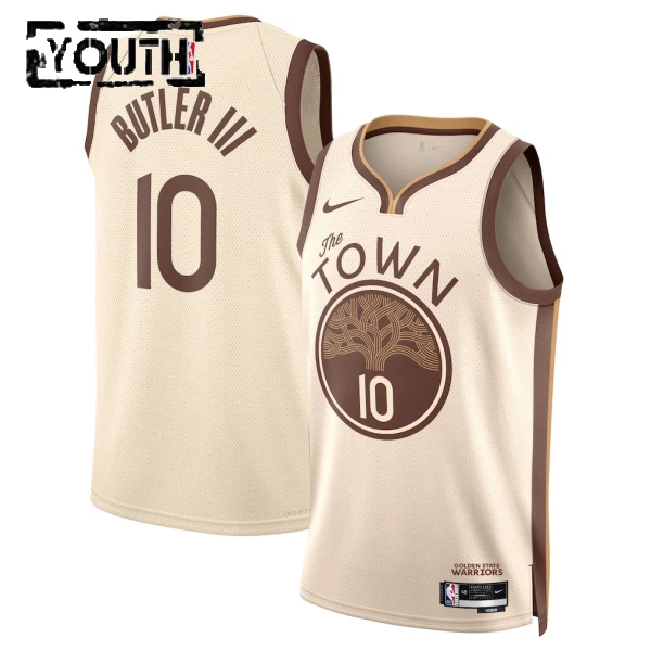 Maillot Enfant Golden State Warriors Jimmy Butler III City Edition 2025-26 Blanc Swingman