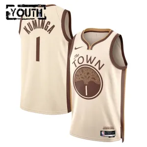 Maillot Enfant Golden State Warriors Jonathan Kuminga City Edition 2025-26 Blanc Swingman Maillot Enfant Golden State Warriors Jonathan Kuminga City Edition 2025-26 Blanc Swingman