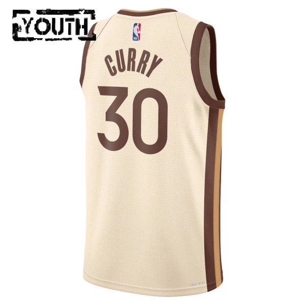 Maillot Enfant Golden State Warriors Stephen Curry City Edition 2025-26 Blanc Swingman