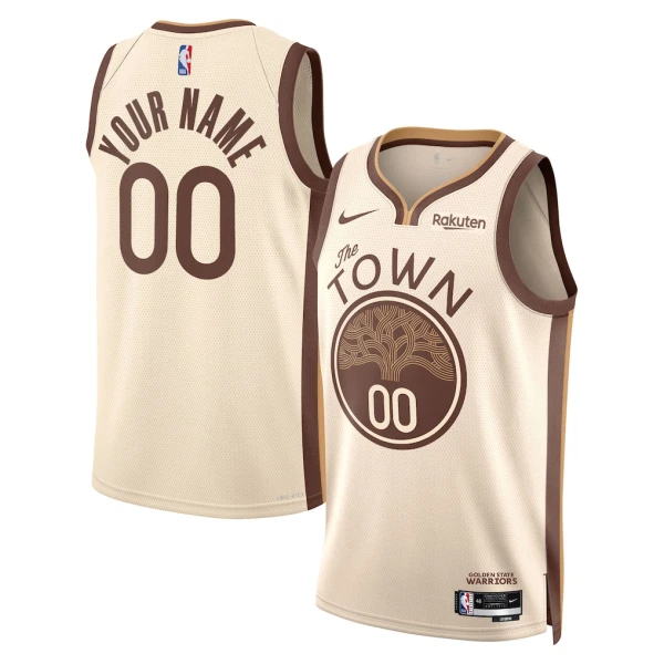 Maillot Homme Golden State Warriors Personnalisé City Edition 2025-26 Blanc Swingman