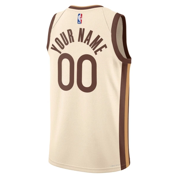 Maillot Homme Golden State Warriors Personnalisé City Edition 2025-26 Blanc Swingman