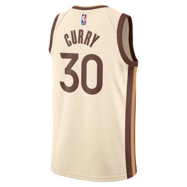 Maillot Homme Golden State Warriors Stephen Curry City Edition 2025-26 Blanc Swingman