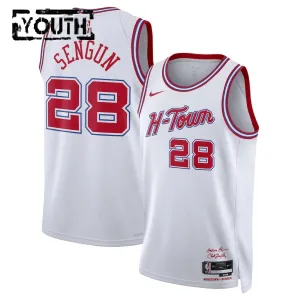 Maillot Enfant Houston Rockets Alperen Sengun City Edition 2025-26 Blanc Swingman