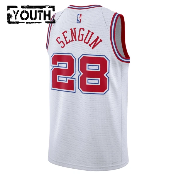 Maillot Enfant Houston Rockets Alperen Sengun City Edition 2025-26 Blanc Swingman