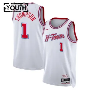Maillot Enfant Houston Rockets Amen Thompson City Edition 2025-26 Blanc Swingman