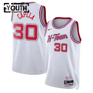 Maillot Enfant Houston Rockets Clint Capela City Edition 2025-26 Blanc Swingman