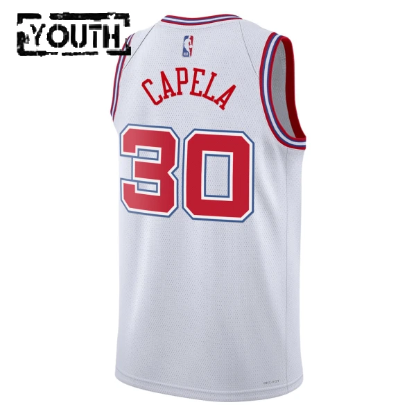 Maillot Enfant Houston Rockets Clint Capela City Edition 2025-26 Blanc Swingman