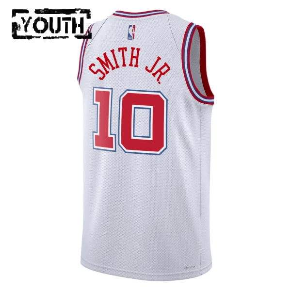 Maillot Enfant Houston Rockets Jabari Smith Jr City Edition 2025-26 Blanc Swingman