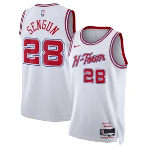 Maillot Homme Houston Rockets Alperen Sengun City Edition 2025-26 Blanc Swingman