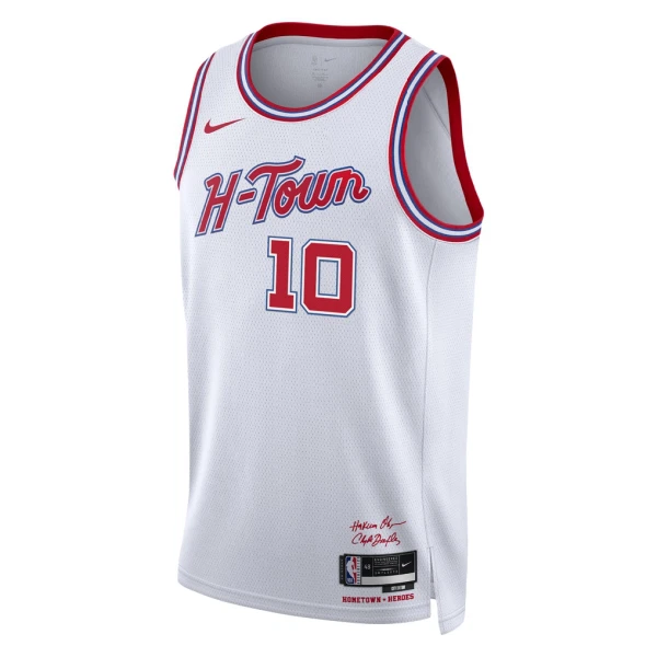 Maillot Homme Houston Rockets Jabari Smith Jr City Edition 2025-26 Blanc Swingman