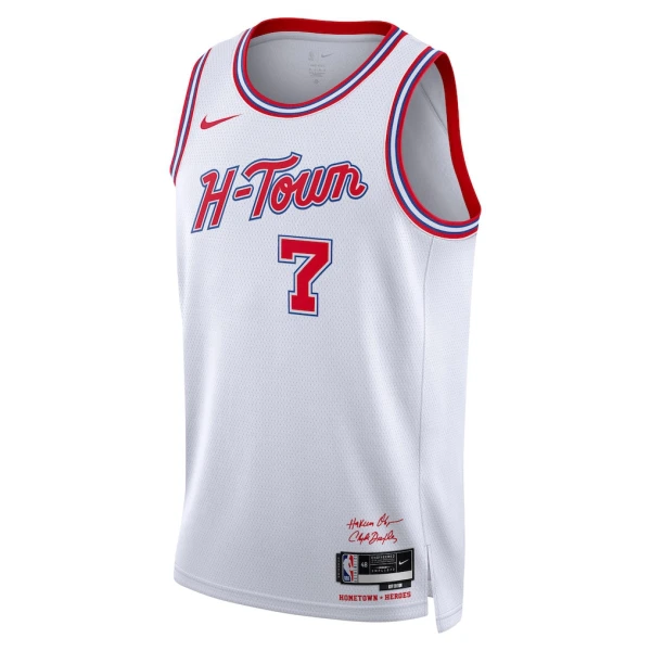 Maillot Homme Houston Rockets Kevin Durant City Edition 2025-26 Blanc Swingman
