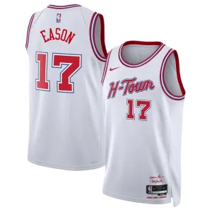 Maillot Homme Houston Rockets Tari Eason City Edition 2025-26 Blanc Swingman