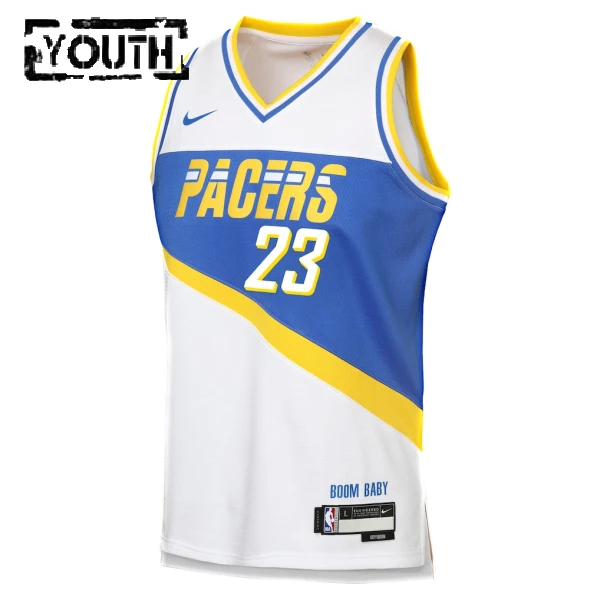 Maillot Enfant Indiana Pacers Aaron Nesmith City Edition 2025-26 Blanc Swingman