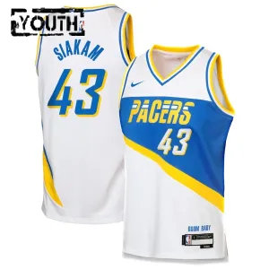 Maillot Enfant Indiana Pacers Pascal Siakam City Edition 2025-26 Blanc Swingman