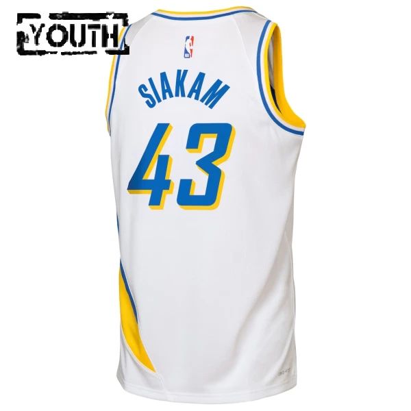 Maillot Enfant Indiana Pacers Pascal Siakam City Edition 2025-26 Blanc Swingman