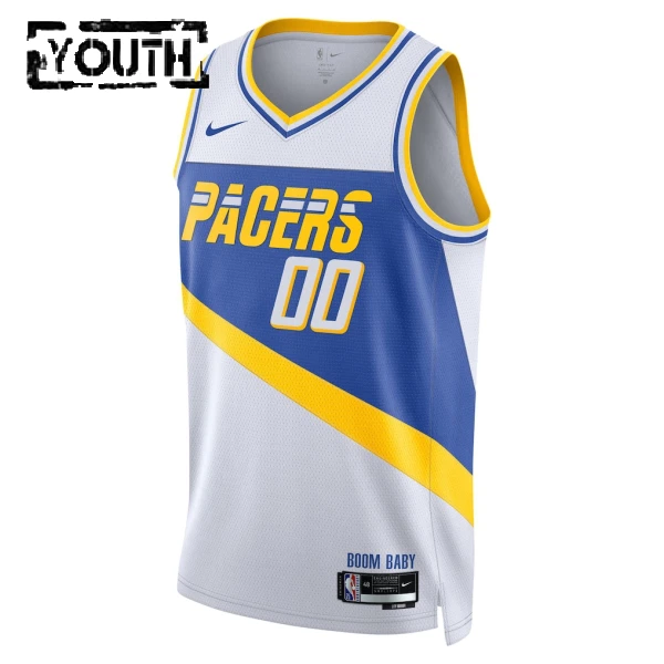 Maillot Enfant Indiana Pacers Personnalisé City Edition 2025-26 Blanc Swingman
