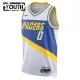Maillot Enfant Indiana Pacers Tyrese Haliburton City Edition 2025-26 Blanc Swingman