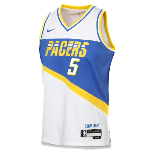 Maillot Homme Indiana Pacers Jarace Walker City Edition 2025-26 Blanc Swingman