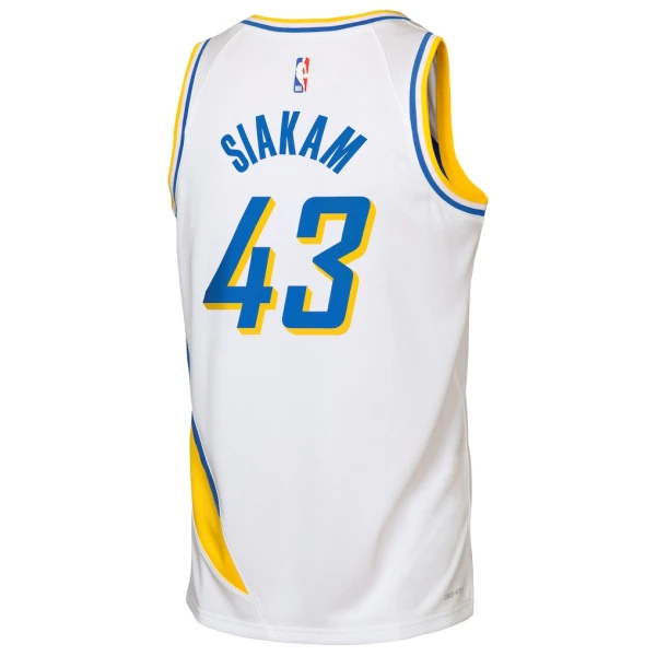 Maillot Homme Indiana Pacers Pascal Siakam City Edition 2025-26 Blanc Swingman