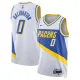Maillot Homme Indiana Pacers Tyrese Haliburton City Edition 2025-26 Blanc Swingman