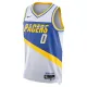 Maillot Homme Indiana Pacers Tyrese Haliburton City Edition 2025-26 Blanc Swingman