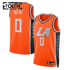 Maillot Enfant LA Clippers Bradley Beal City Edition 2025-26 Orange Swingman