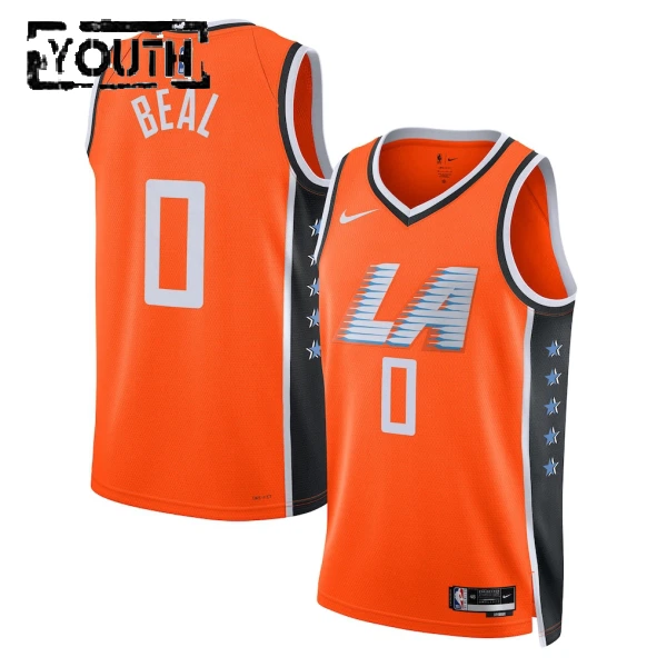 Maillot Enfant LA Clippers Bradley Beal City Edition 2025-26 Orange Swingman