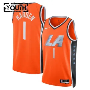 Maillot Enfant LA Clippers James Harden City Edition 2025-26 Orange Swingman