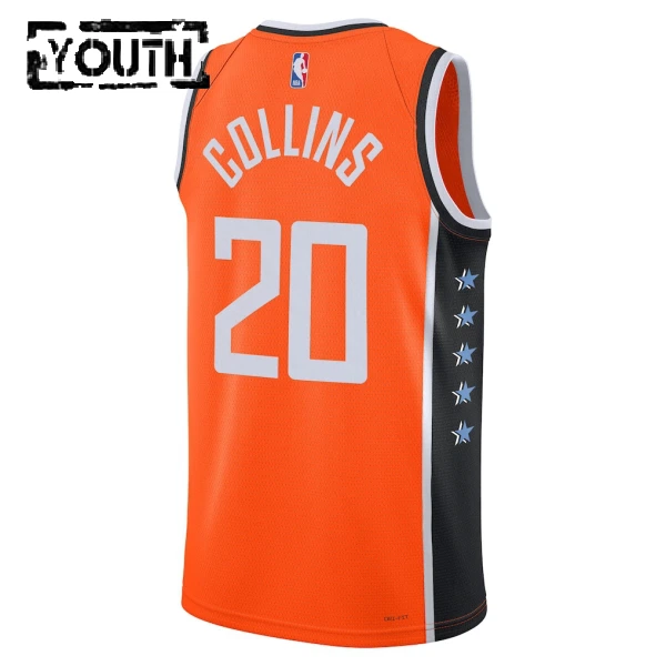 Maillot Enfant LA Clippers John Collins City Edition 2025-26 Orange Swingman