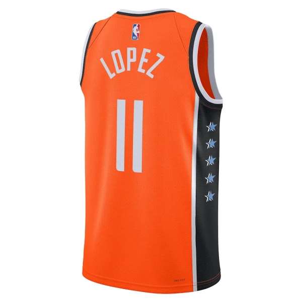 Maillot Homme LA Clippers Brook Lopez City Edition 2025-26 Orange Swingman