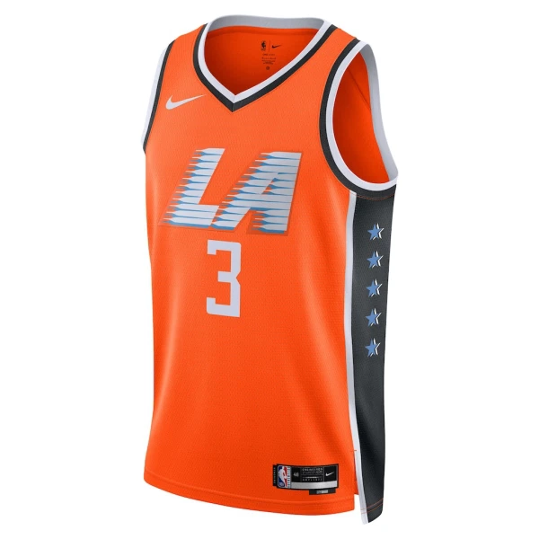 Maillot Homme LA Clippers Chris Paul City Edition 2025-26 Orange Swingman