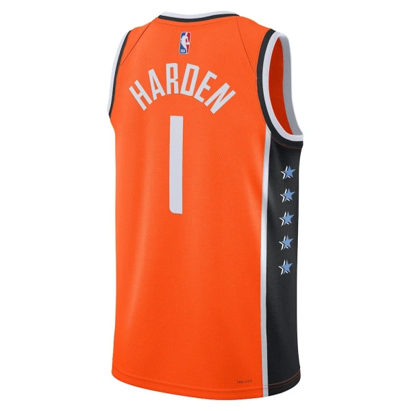 Maillot Homme LA Clippers James Harden City Edition 2025-26 Orange Swingman