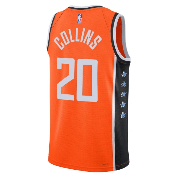 Maillot Homme LA Clippers John Collins City Edition 2025-26 Orange Swingman