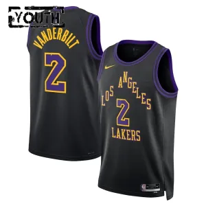 Maillot Enfant Los Angeles Lakers Jarred Vanderbilt City Edition 2025-26 Noir Swingman