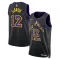 Maillot Homme Los Angeles Lakers Jake Laravia City Edition 2025-26 Noir Swingman