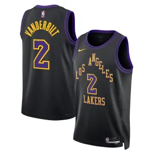 Maillot Homme Los Angeles Lakers Jarred Vanderbilt City Edition 2025-26 Noir Swingman