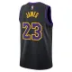Maillot Homme Los Angeles Lakers Lebron James City Edition 2025-26 Noir Swingman