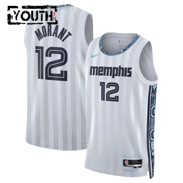 Maillot Enfant Memphis Grizzlies Ja Morant City Edition 2025-26 Gris Swingman