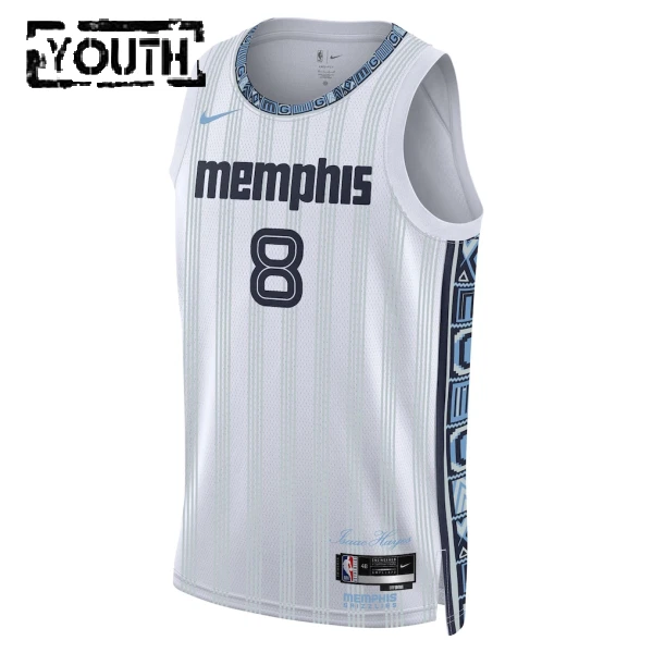 Maillot Enfant Memphis Grizzlies Jaren Jackson JR City Edition 2025-26 Gris Swingman