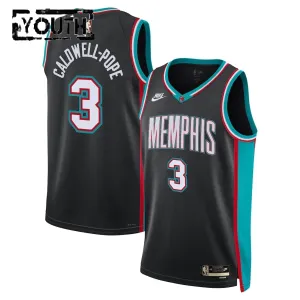 Maillot Enfant Memphis Grizzlies Kentavious Caldwell Pope Classic Edition 2025-26 Noir Swingman