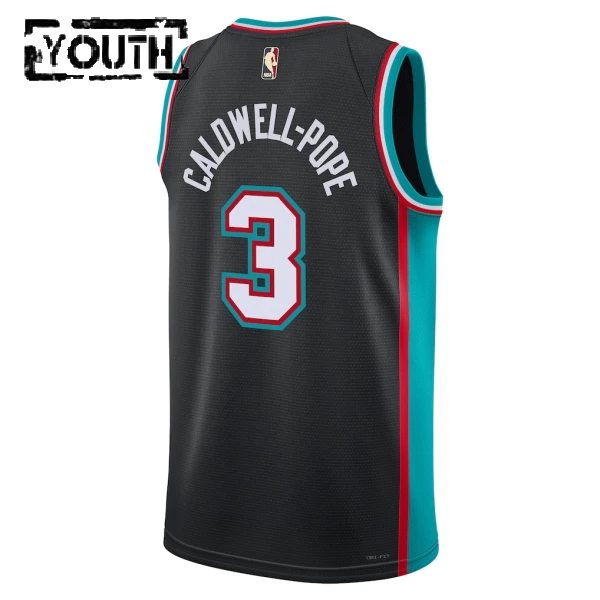 Maillot Enfant Memphis Grizzlies Kentavious Caldwell Pope Classic Edition 2025-26 Noir Swingman