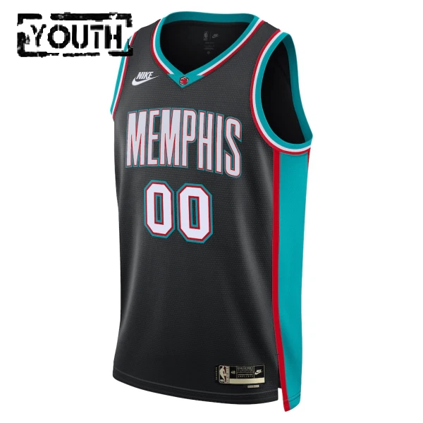 Maillot Enfant Memphis Grizzlies Personnalisé Classic Edition 2025-26 Noir Swingman