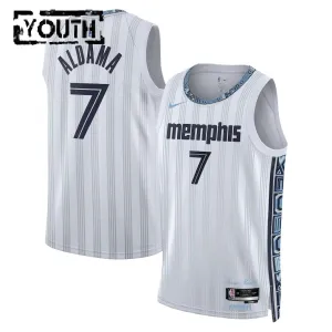 Maillot Enfant Memphis Grizzlies Santi Aldama City Edition 2025-26 Gris Swingman
