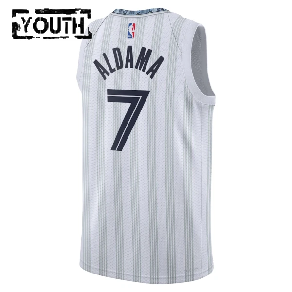 Maillot Enfant Memphis Grizzlies Santi Aldama City Edition 2025-26 Gris Swingman