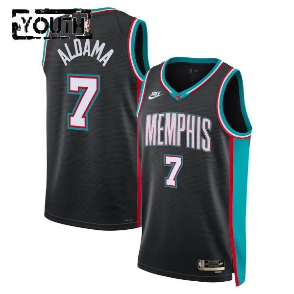 Maillot Enfant Memphis Grizzlies Santi Aldama Classic Edition 2025-26 Noir Swingman